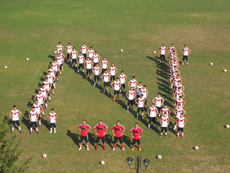 Nikites Mesogion Football Academy - Logo made by Players