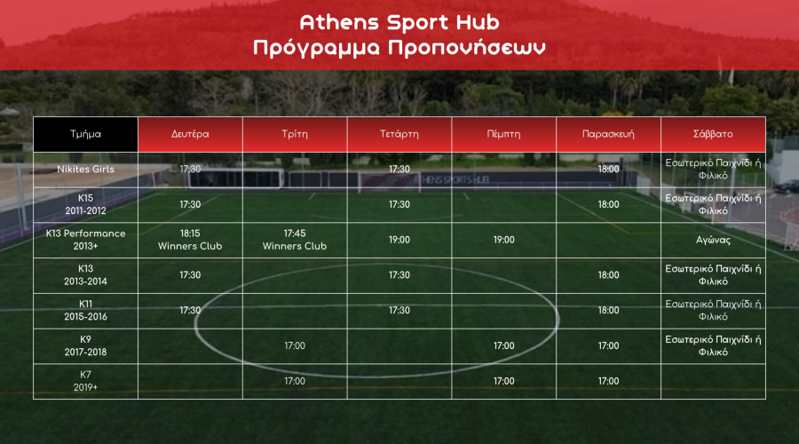 Athens Sports Hub - 2026 May & June